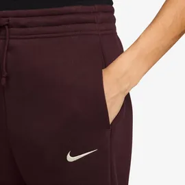 Nike Sportswear Phoenix Fleece High-Waist Jogginghose, rot - burgundy crush/sail M