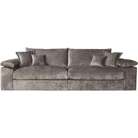 OTTO home Big-Sofa OTTO HOME "Soft&Cosy XXL, B: 303 cm - OTTO. Verlässliche Qualität.", beige (taupe), B:303cm T:123cm, 100% Polyester, Sofas, Big-Sofa, Mega-Sofa, Cord oder Chenille-Struktur, mit Federkern & 4 Zierkissen