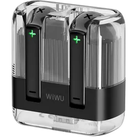 WIWU Bluetooth Ohrhörer T21 TWS - In-Ear-Kopfhörer Transparent Stylisch Schwarz