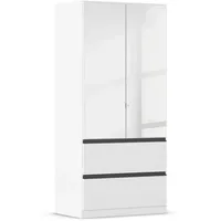 Rauch Kleiderschrank Costa 91 x 197 cm Holzwerkstoff weiß