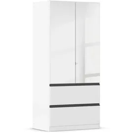 Rauch Kleiderschrank Costa 91 x 197 cm Holzwerkstoff weiß
