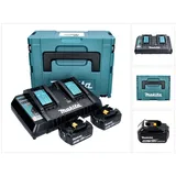 2 x 5,0 Ah + DC18RD Ladegerät + Makpac 197629-2