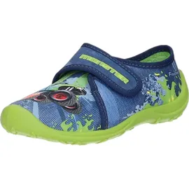 Fischer Markenschuh Hausschuh Blau 33