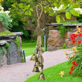 luxuskollektion Hexenglocken Windspiel Garten Metall Harmonischer Klang Hängende Deko