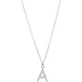 Smart Jewel Kette mit Anhänger SMART JEWEL "Buchstabe A mit Zirkonia Steine, Silber 925", silber, Halsketten, Damen, 45cm, Silber 925 (Sterlingsilber)