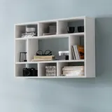 FineBuy Wandregal SV51844 Hängeregal Wandboard Holz Bücherregal Klein Modern