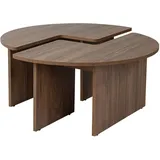 HANAH Home Moira Braun Walnuss 90 x 41 x 41 cm