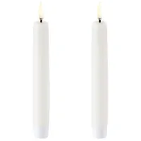 uYuni LED Kerze 15 cm 2 St. weiß