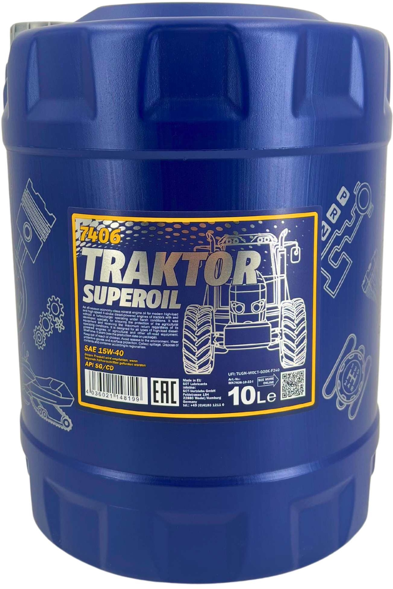 Mannol Traktor Superoil 15W-40 10 Liter