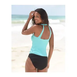 LASCANA Badeanzug Damen Schwarz/Mint 40 Cup D