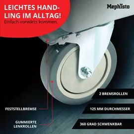 Mephisto Werkzeugwagen Stahl grau 8 Schubladen bestückt