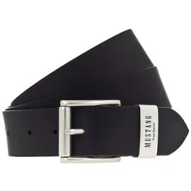 Mustang Herrengürtel Leder schwarz 80 cm