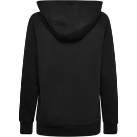 hummel Damen Kapuzenpullover HMLGO COTTON LOGO HOODIE, Schwarz, L,