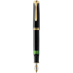 Pelikan Kolbenfüllhalter Souverän M400 Feder B schwarz