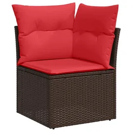 vidaXL Gartenlounge-Set 9-tlg. braun