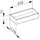 Keuco Aufbewahrungsbox, 178x372x71mm, 49010890200, Farbe: Eiche