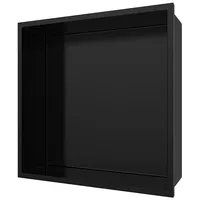 Aloni Wandnische Edelstahl schwarz matt rostfrei 305x305x100mm