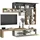 OTTO home Wohnwand OTTO HOME "Chronos Wohnwand, Medienwand, 5-er set", grau (anthrazit, taube, eiche wotan), B:270cm, Holzwerkstoff, Kastenmöbel-Sets, Wohnwand, ca. 270 cm mit Hängeschränke, Würfel, Regal, Lowboard, Made in Italy