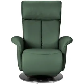 HIMOLLA Relaxsessel 7227 Leder 82 x 109 x 90 cm Grün mit Relax-Funktion