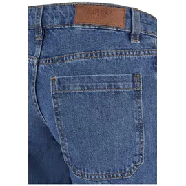 URBAN CLASSICS Ladies Low Waist Cargo Denim - Blau