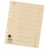 Falken Trennblätter DIN A4 1-0 chamois, 180 g/qm, 100 St.