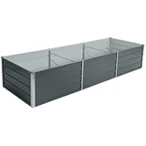 Estexo Hochbeet 240 x 80 x 45 cm Grau