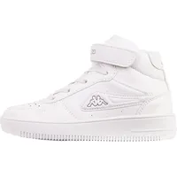 Kappa Uni Kinder MID Sneaker, Weiß, 29 EU -