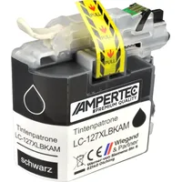 Ampertec Kompatible Tinte ersetzt Brother LC-127XLBK schwarz