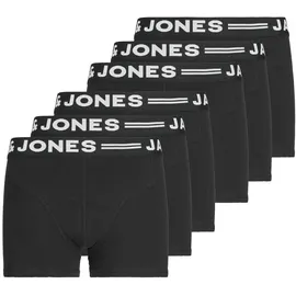 JACK & JONES Boxershort 6er Pack in Schwarz 176