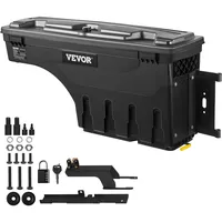 Vevor LKW-Ladeflächen-Aufbewahrungsbox, Abschließbarer Schwenkkoffer, 25 L ABS-Radkasten-Werkzeugkasten, Wasserdicht &
