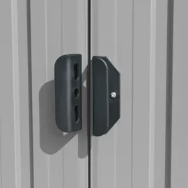 vidaXL Geräteschuppen 2,57 x 2,98 m grau