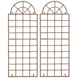 CLP Rankgitter Viva 2er Set 60 x 30 cm Antik Braun