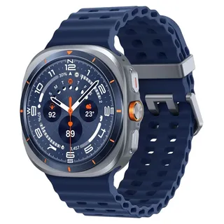 LTE 47 mm Titanium Blue Marine Band Blue