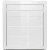 Home Affaire Carat 100 x 112 x 35 cm Weiß / Grau