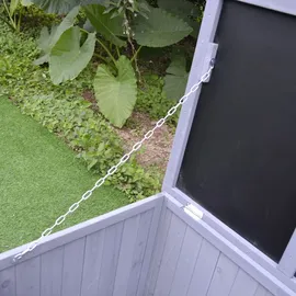rijoka Gartenbox 350 L 1300 x 640 x 600 mm Blau/Grau