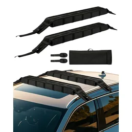 Vevor Weiche Dachgepäckträgerpolster (838 mm) großes universelles Autodachgepäckträgerpolster, 80 kg belastbar, für Kajaks mit 2 Zurrgurten & tragbarer Aufbewahrungstasche für Snowboard