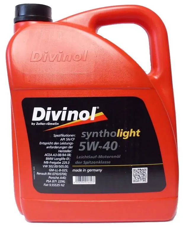 Divinol Syntholight SAE 5W-40, 5 Liter