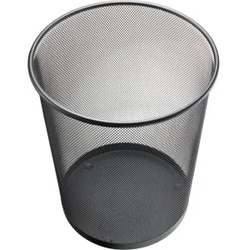 helit Papierkorb "the circle network", 15 Liter, Pulverbeschichteter Mesh-Papierkorb in zeitlosem, modernem Design, Farbe: schwarz