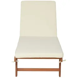 Sonnenliege SAN DIEGO, beige, inkl. Auflage