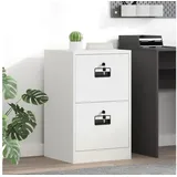 vidaXL Aktenschrank 44 x 50 x 106,5 cm Weiß