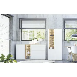 Mäusbacher Vitrine Faro 81 x 42 x 180 cm Weiß