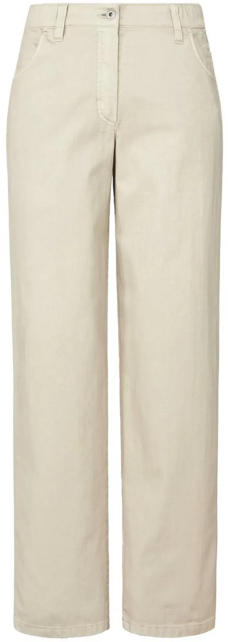 Jeans Modell Babsie Straight Leg KjBrand beige