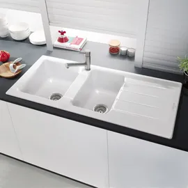 Villeroy & Boch Architectura 1,5 Becken rechts Einbau Stone White Handbetätigung 1160 x 510 mm