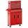 HC Tools 2 in 1 Werkstattwagen 5 Schubladen 50 cm, rot