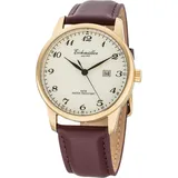 EICHMÜLLER Herrenuhr RE1062 Vergoldet Lederband braun 42 mm