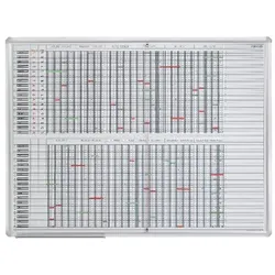 Franken Ferienplaner 200 x 75 cm Weiß
