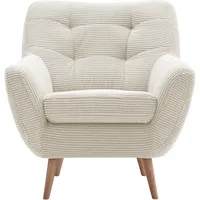 exxpo - sofa fashion Sessel Scandi Polsterung 87 x 92 x 92 cm Beige