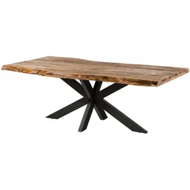 MASSIVMOEBEL24.DE Baumtisch 200 x 77 x 100 cm natur