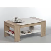 Stolkom Couchtisch »Finley mit Ablageboden, Eiche Sonoma Weiß, BxHxT