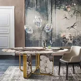 xl moebel gmbh Stein Esstische Runden Tische Design Tisch Rund Möbel Esszimmer Modern Neu
